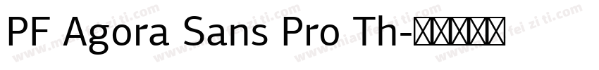PF Agora Sans Pro Th字体转换